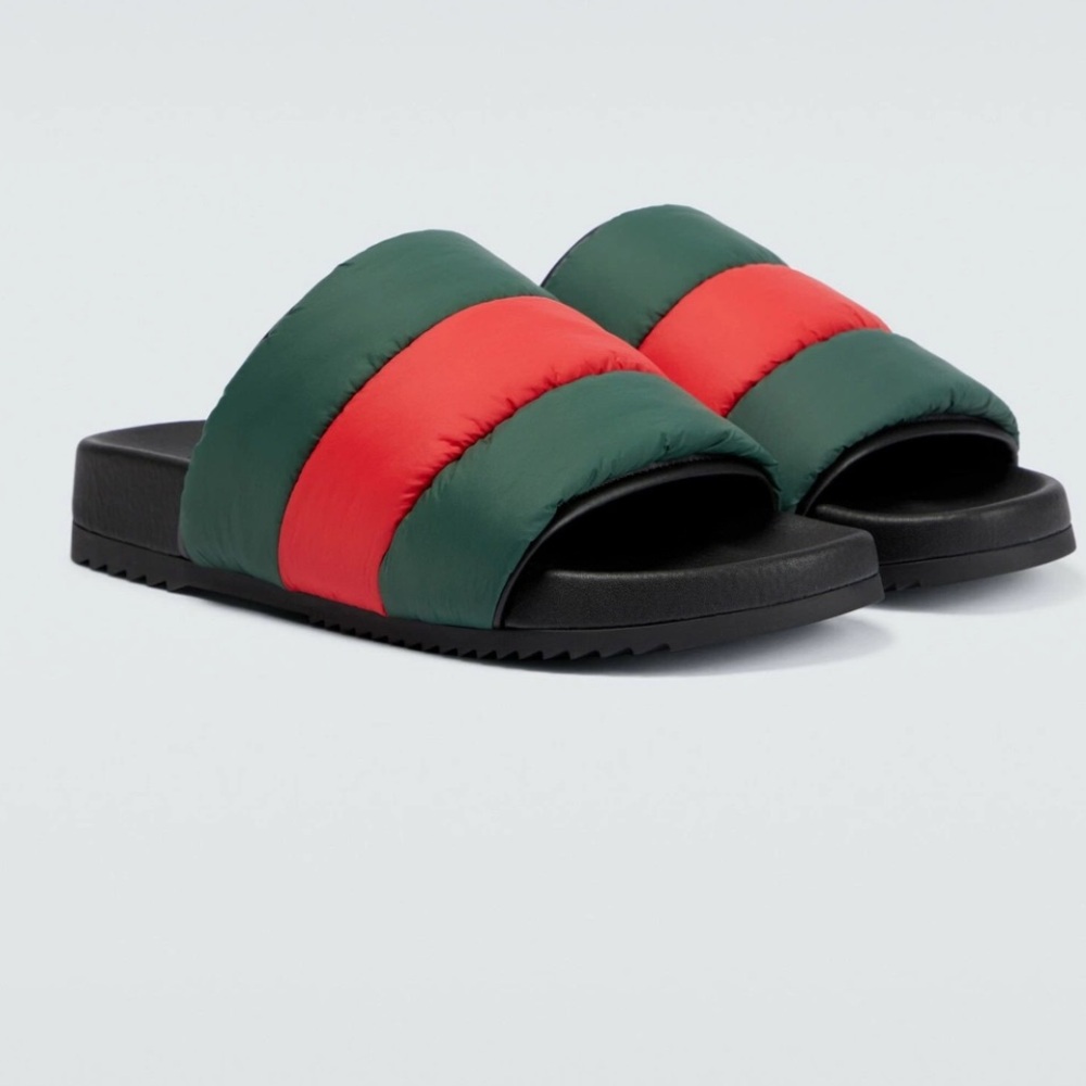 Gucci - Web padded nylon slides size 37 - Picture 4 of 15
